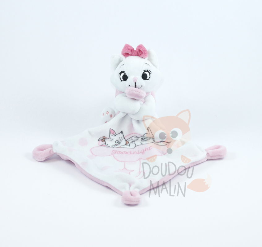  marie chat mouchoir rose blanc goodnight 